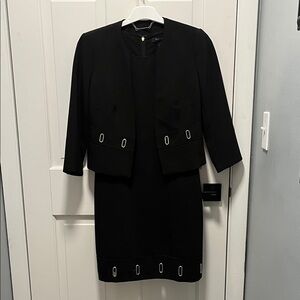White House Black Market Black Size 0 dress/ Size 2 jacket